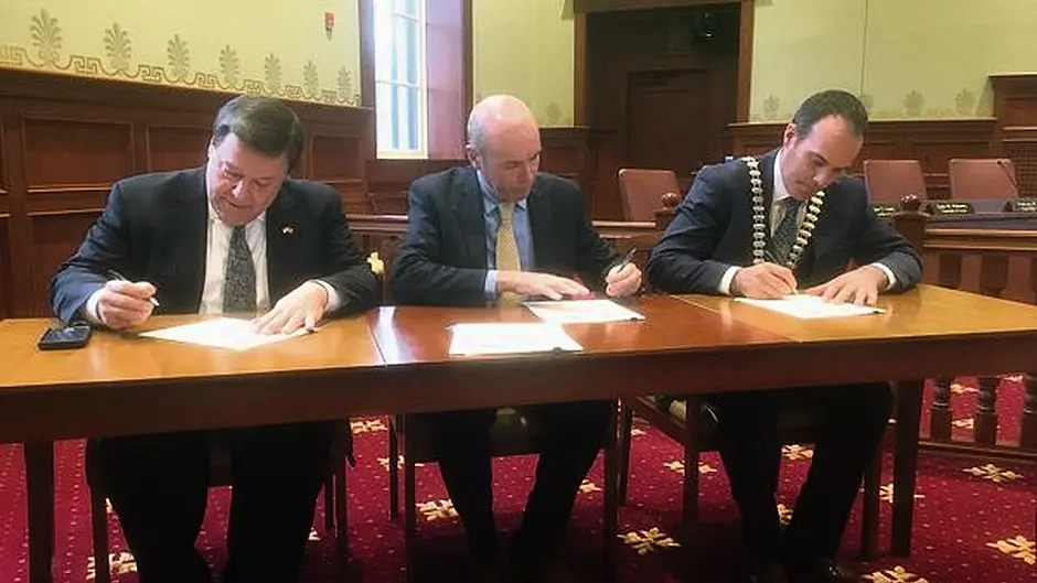 County Council signs trade partnership with Massachusetts Image