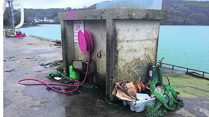 Council blames fishermen for rubbish on Union Hall pier Image