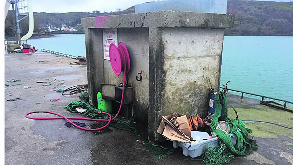 Council blames fishermen for rubbish on Union Hall pier Image