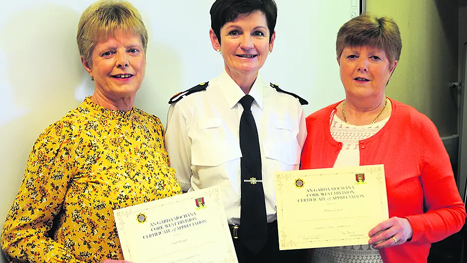 Sister act honoured at Bandon Garda Station after 60 years' combined work Image