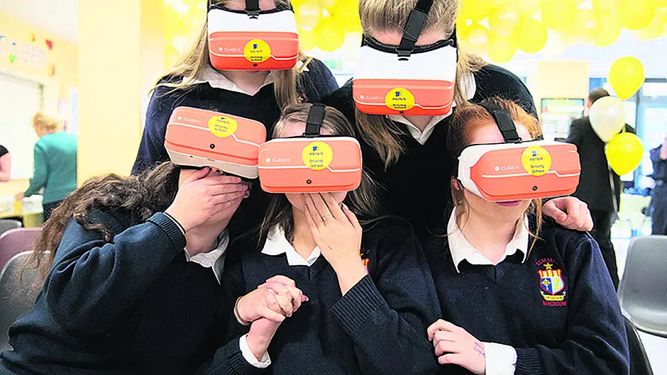 Students experience road accidents first hand through virtual technology Image