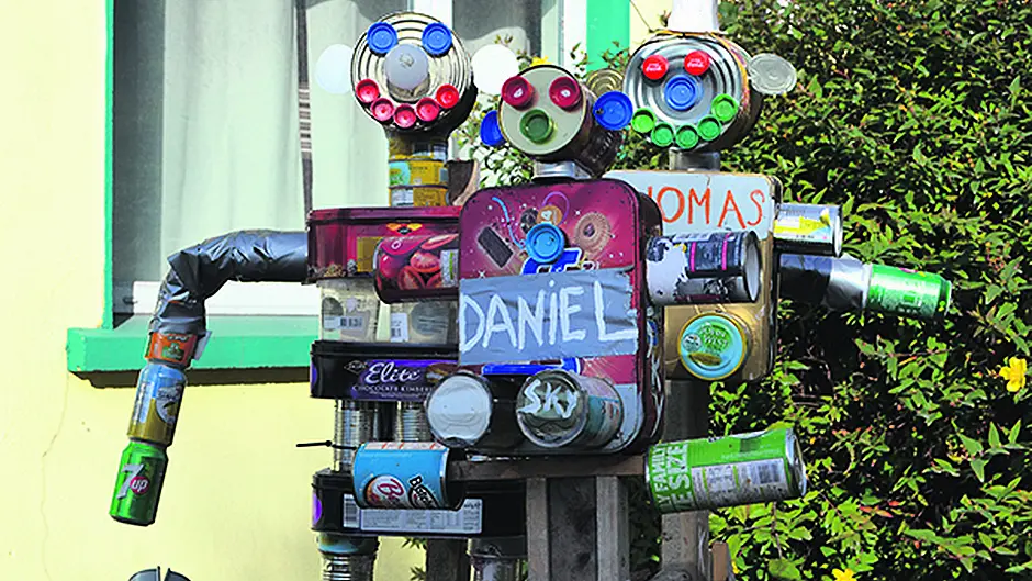 Sustainable scarecrows take the top title in Leap this year Image