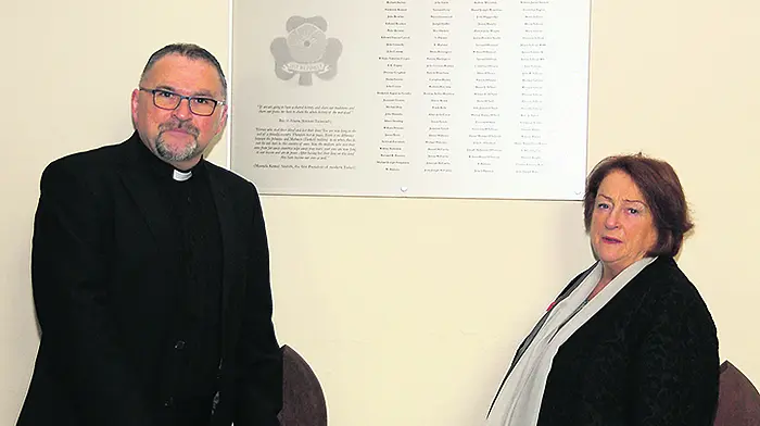 Plaque naming West Cork's 121 WWI war dead is unveiled in Bantry church Image