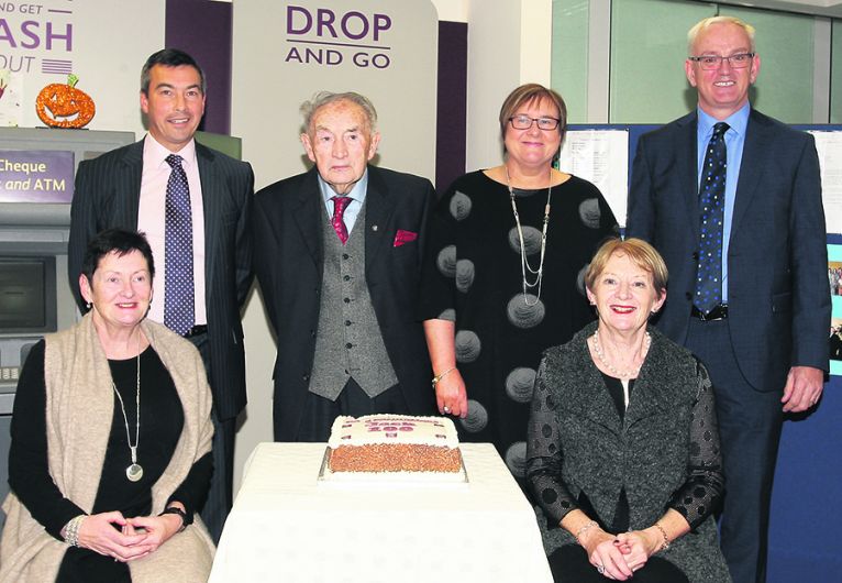 Centenarian Jack feted by  former bank colleagues Image