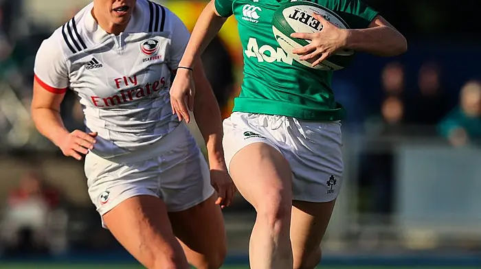 WATCH: Urhan's Laura Sheehan scores stunning try on Ireland debut Image