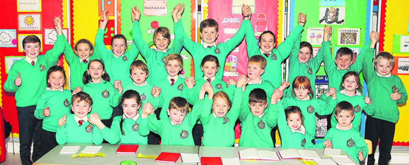 Gaelscoil pupils encouraged to record happy moments in a ‘gratitude diary' Image