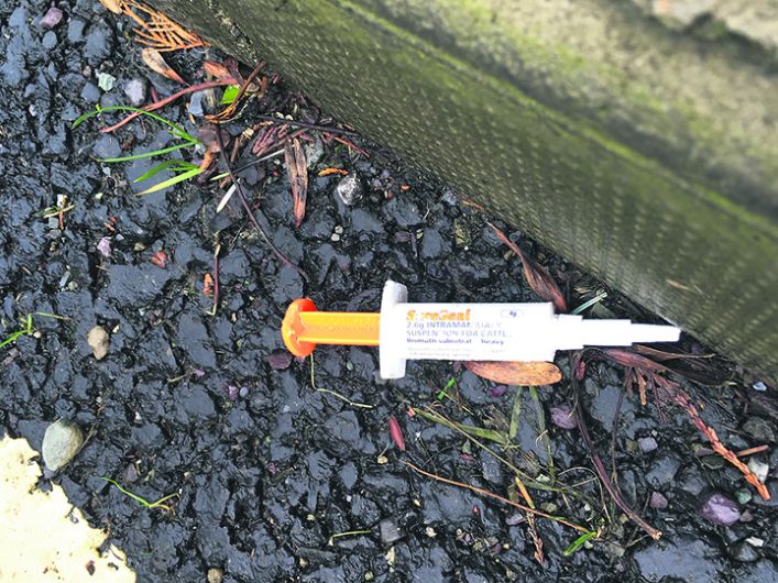 Probe into repeated dumping of agricultural syringes on N71 Image