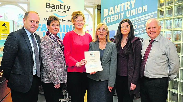 Shauna O'Sullivan awarded Bantry Credit Union Scholarship for 2018 Image