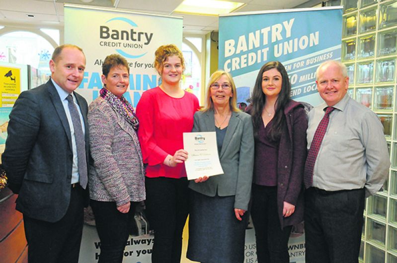 Shauna O'Sullivan awarded Bantry Credit Union Scholarship for 2018 Image