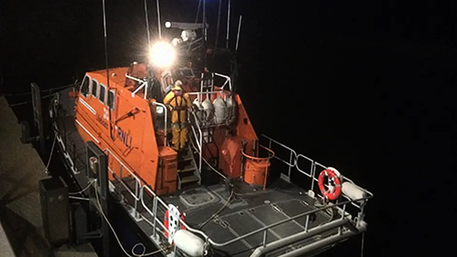 Islander taken off Sherkin by Baltimore RNLI Image