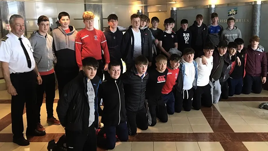 Skibbereen RFC u16s on way to Wales - in safe hands! Image