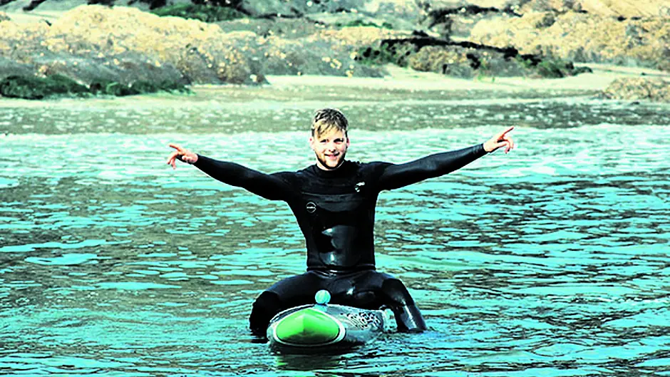 Nathan hoping for plain sailing on his fundraising paddle Image