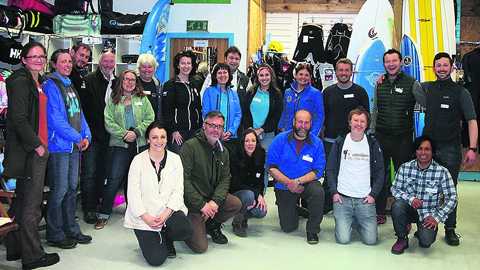 Outdoor networking on the Wild Side in Bandon! Image