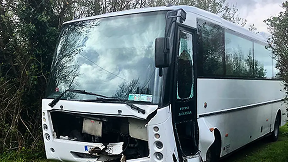 School bus collides with car outside Durrus: no serious injuries Image