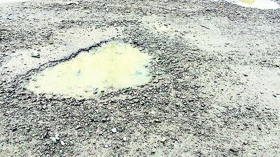 Ahiohill missed rally route due to its poor roads Image