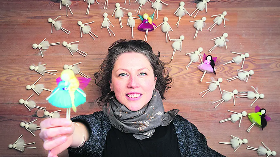 Stephanie spreads magic with her wool fairies Image