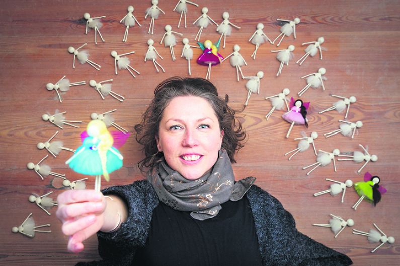 Stephanie spreads magic with her wool fairies Image