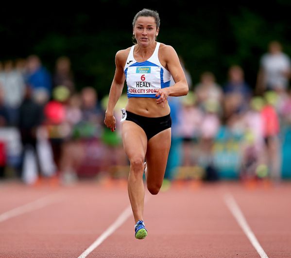 Phil Healy getting up to speed after fracturing her foot Image