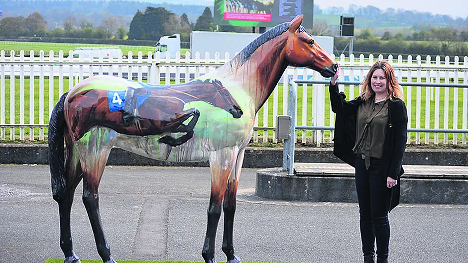 Horse sculpture proves to be a mane attraction Image