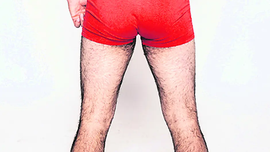 Letter on ‘men in shorts' grows legs Image