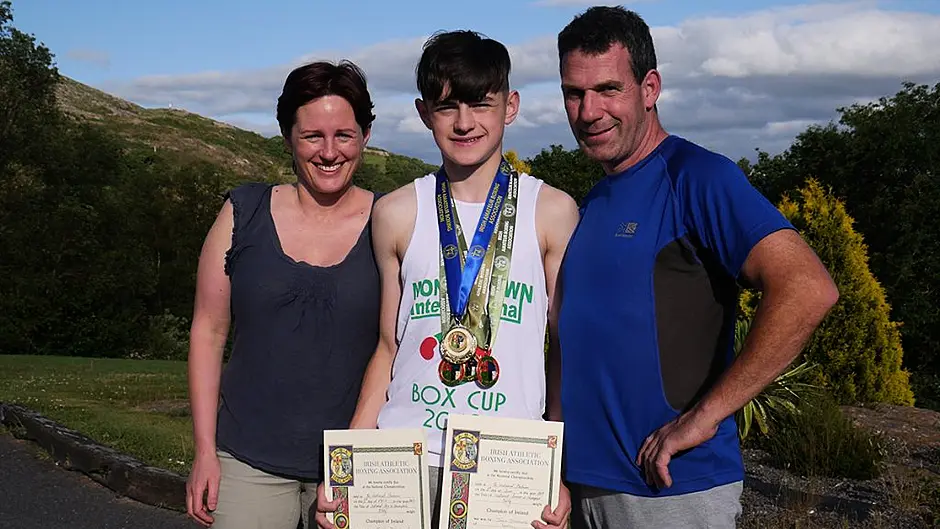 Relentless winner Desmond has family by his side Image