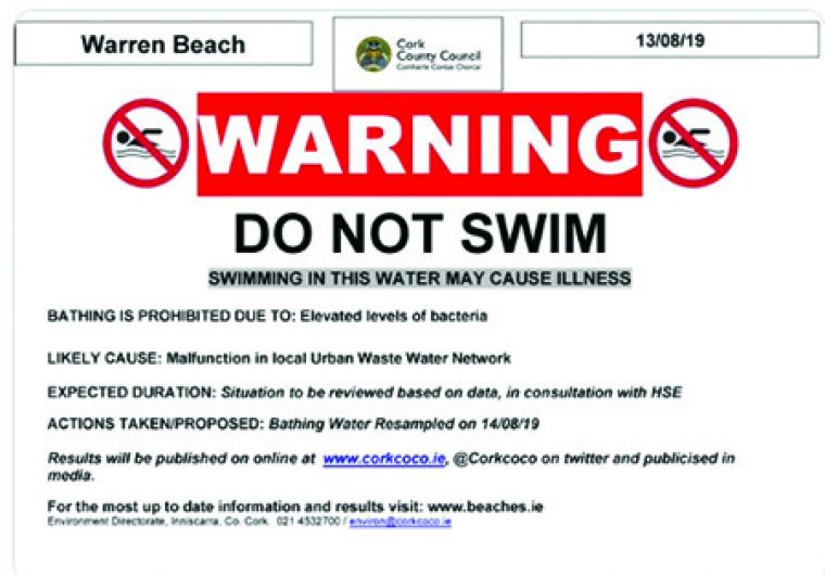 Swimming bans lifted from two popular beaches Image