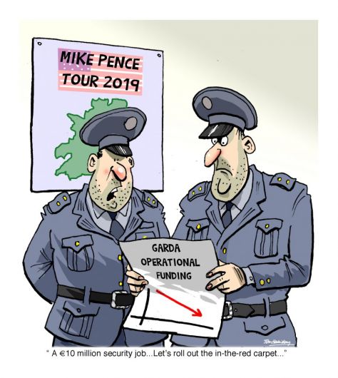 Tom Halliday's take of Mike Pence's planned Ireland visit Image