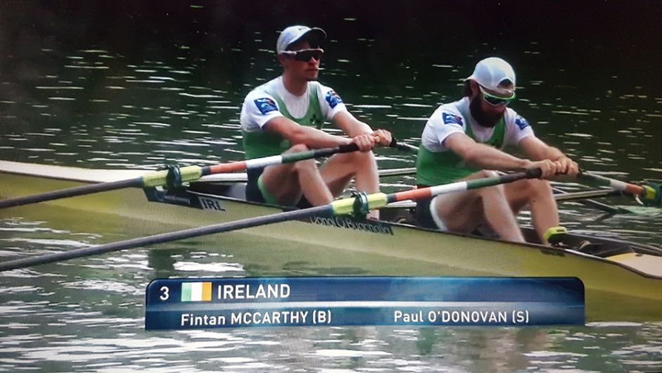 Paul O'Donovan and Fintan McCarthy qualify Irish men's lightweight double for 2020 Olympics Image