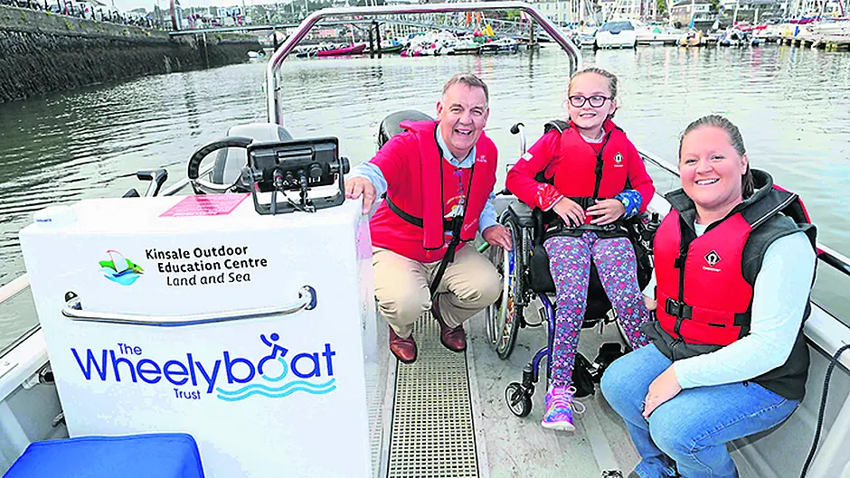 First V20 wheelchair powerboat makes waves in Kinsale Image