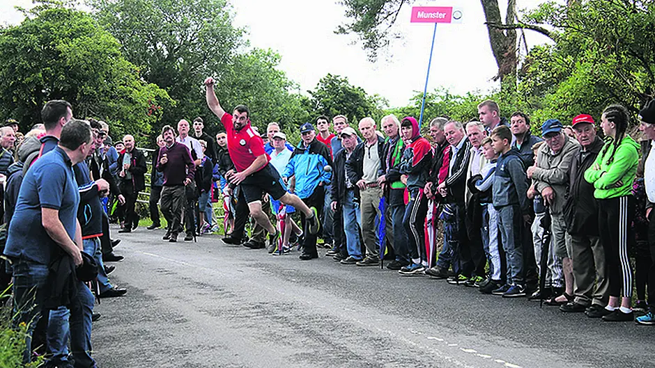 Murphy reaches the top of the bowling tree Image