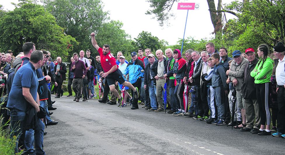 Murphy reaches the top of the bowling tree Image