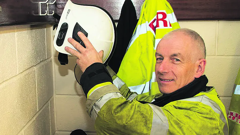 Harold's 29-year love affair with fire service Image