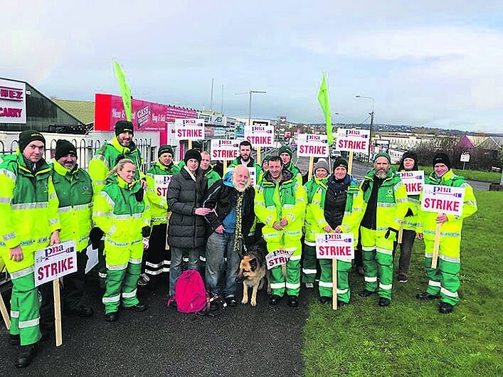 Ed takes two buses and a ferry to support ambulance workers Image