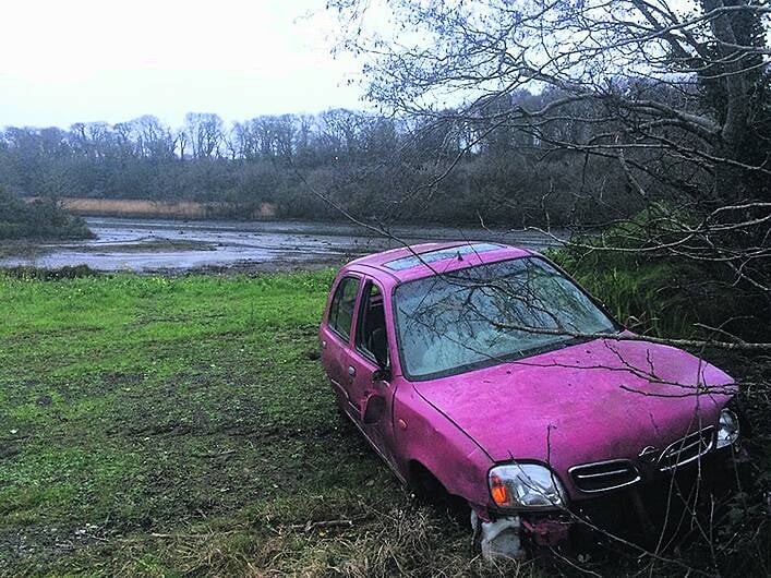 Hunt to find owner of dumped car Image