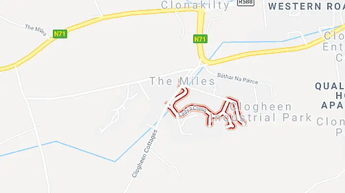 Gardaí investigating car thefts in Clonakilty last night. Image