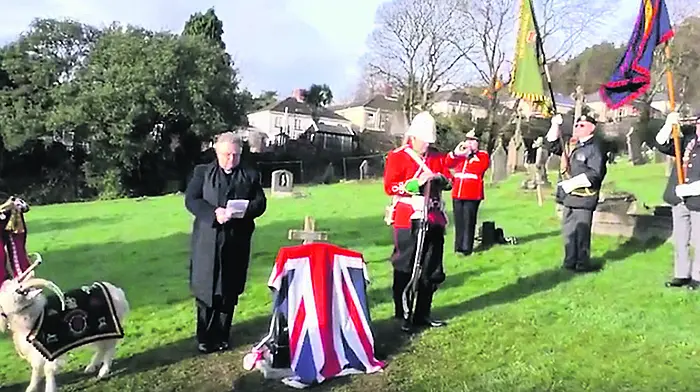 Ceremony held at Irish soldier's graveside Image