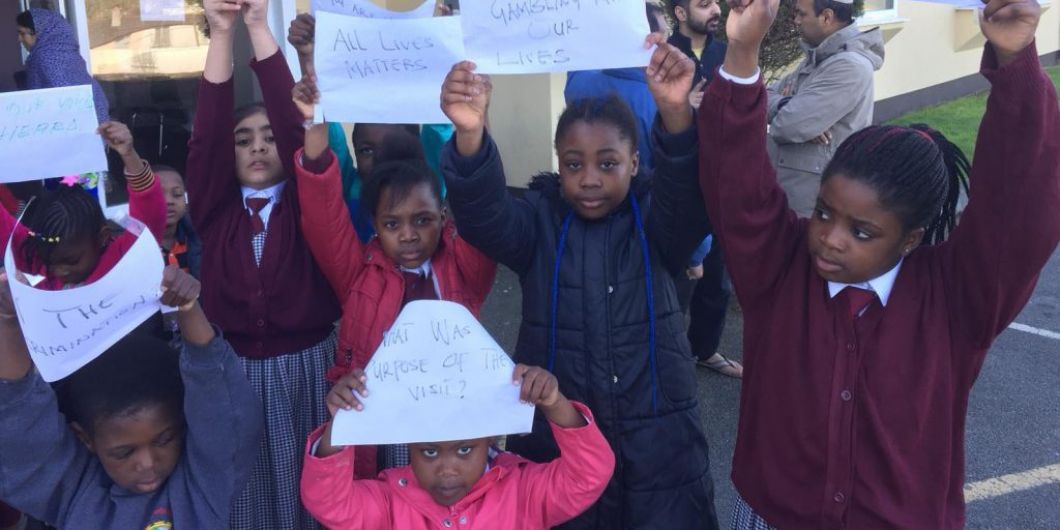 WATCH: Clonakilty direct provision residents stage a peaceful protest Image