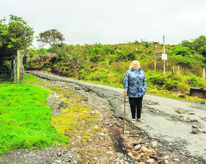 Biblical Beara flooding rips up fences and roads Image