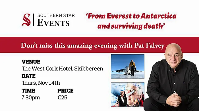 COMPETITION: Win two tickets to An Evening with Pat Falvey at the West Cork Hotel Image