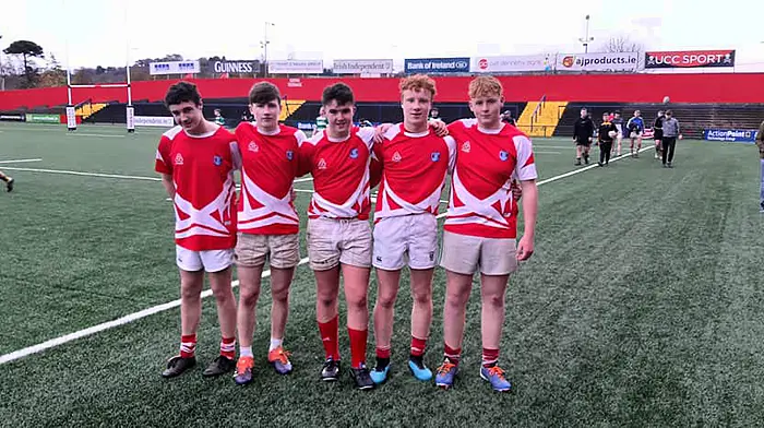 Five Skibbereen RFC players on Cork Red U17 team Image