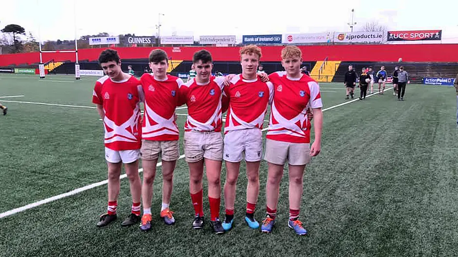 Five Skibbereen RFC players on Cork Red U17 team Image