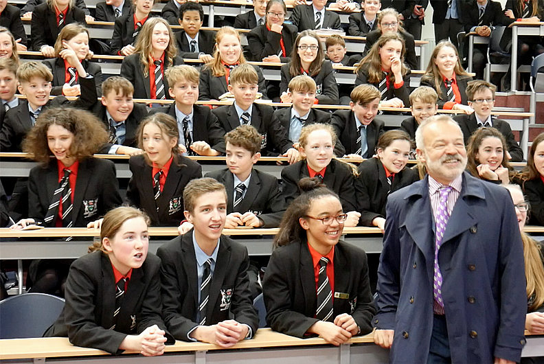 WATCH: BBC presenter Graham Norton returns to his former school Image