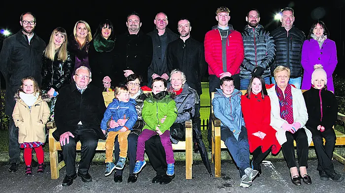 Clon stalwarts remembered  by unveiling of two seats Image