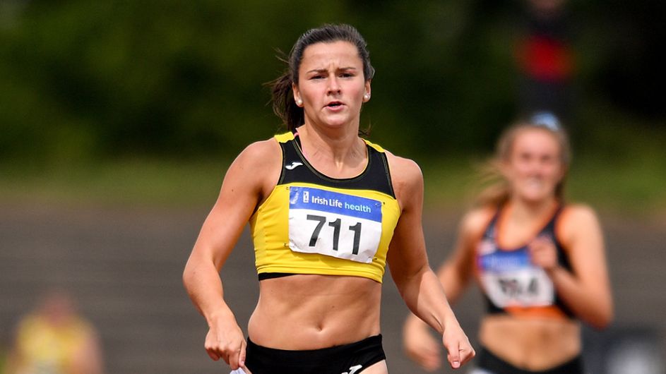 WATCH: Our golden girl Phil raced to championship record at national indoors Image