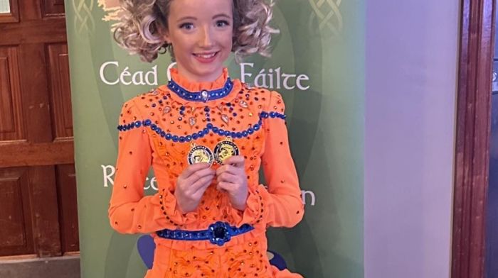 Saidbh O’Driscoll from Scoil Rince Carney came home with two All-Ireland medals in the U10 category from the All-Ireland championships which were held recently in Killarney.
