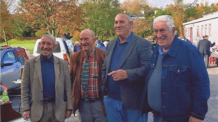 Four Skibbereen brothers (from left): Danny, Paddy, Jimmy and JJ O'Regan enjoying a day out in Schull.