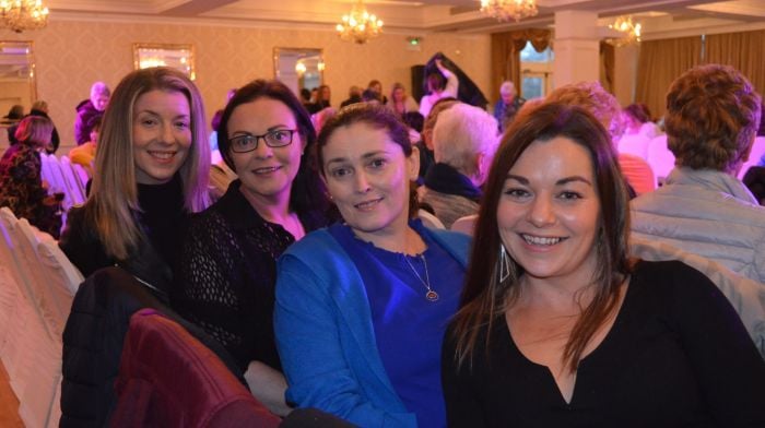 Patricia Carey,Teresa Connolly,Majella McCarthy and Michelle Donelan seen recently at the West Cork Hotel a fashion show held in aid of Skibbereen Luncheon Club.Photo by Aoife Hodnett O’Brien