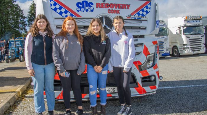 Enjoying the Bandon Grammar School, Car, Truck and Tractor Run were, Lucy O’Connor, Helen Russel, Amilia Kingston and Elyse O’Connor.