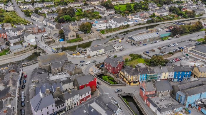 A new car park for the town needs to be progressed and business owners need to know that it will happen.  (Photo: Drone Shots Ireland)