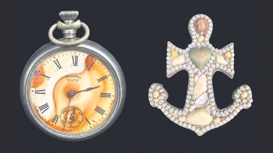 Pocket watch from Lusitania and Titanic memorabilia for auction Image